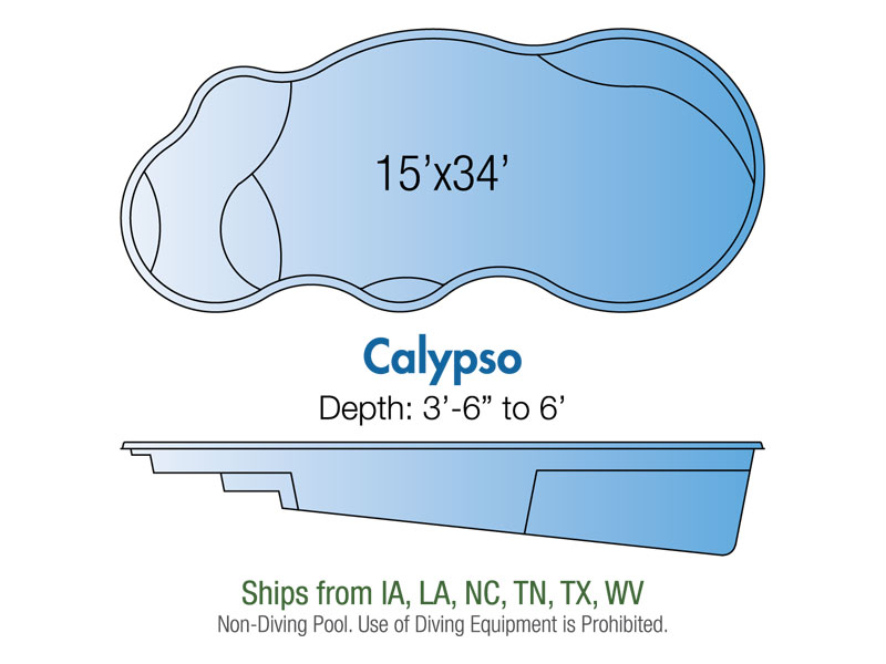 calypso fiberglass pool