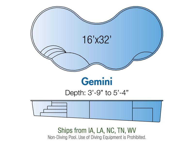 Gemini fiberglass pool