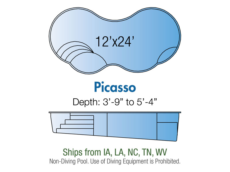 Picasso fiberglass pool
