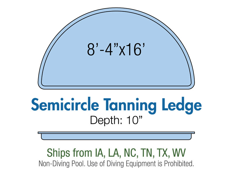 Semicircle Tanning Ledge