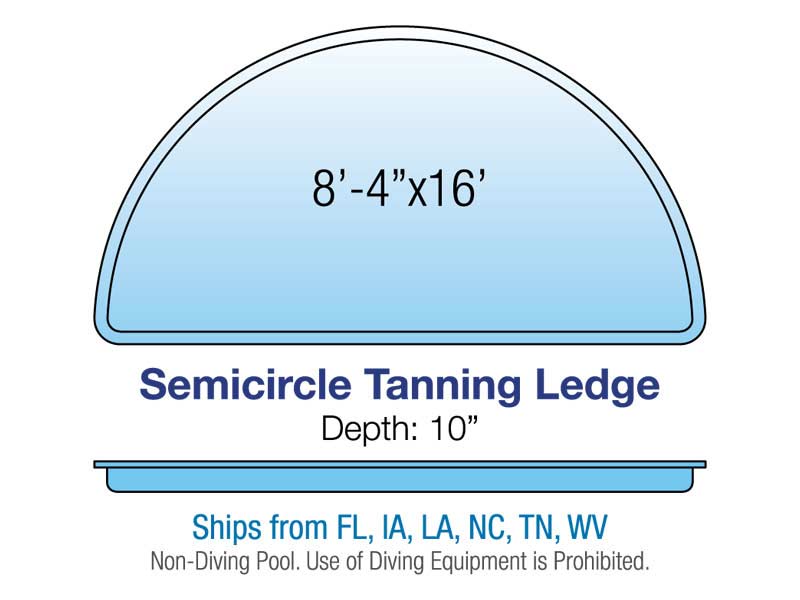 Semicircle Tanning Ledge
