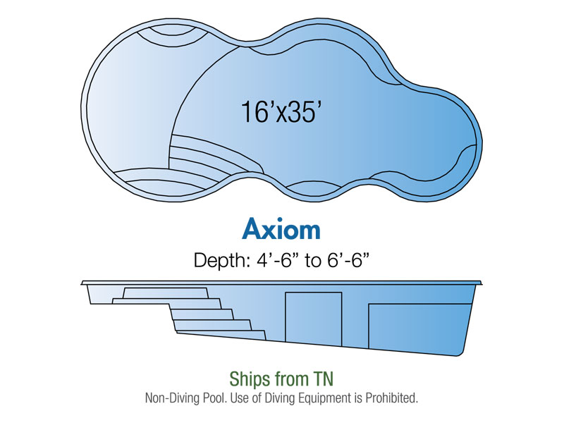 axiom fiberglass pool