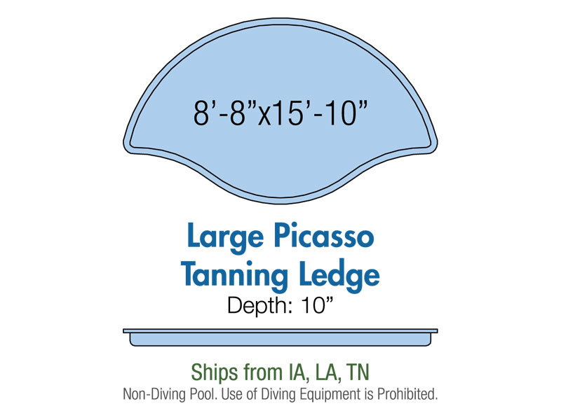 Large Picasso Tanning Ledge